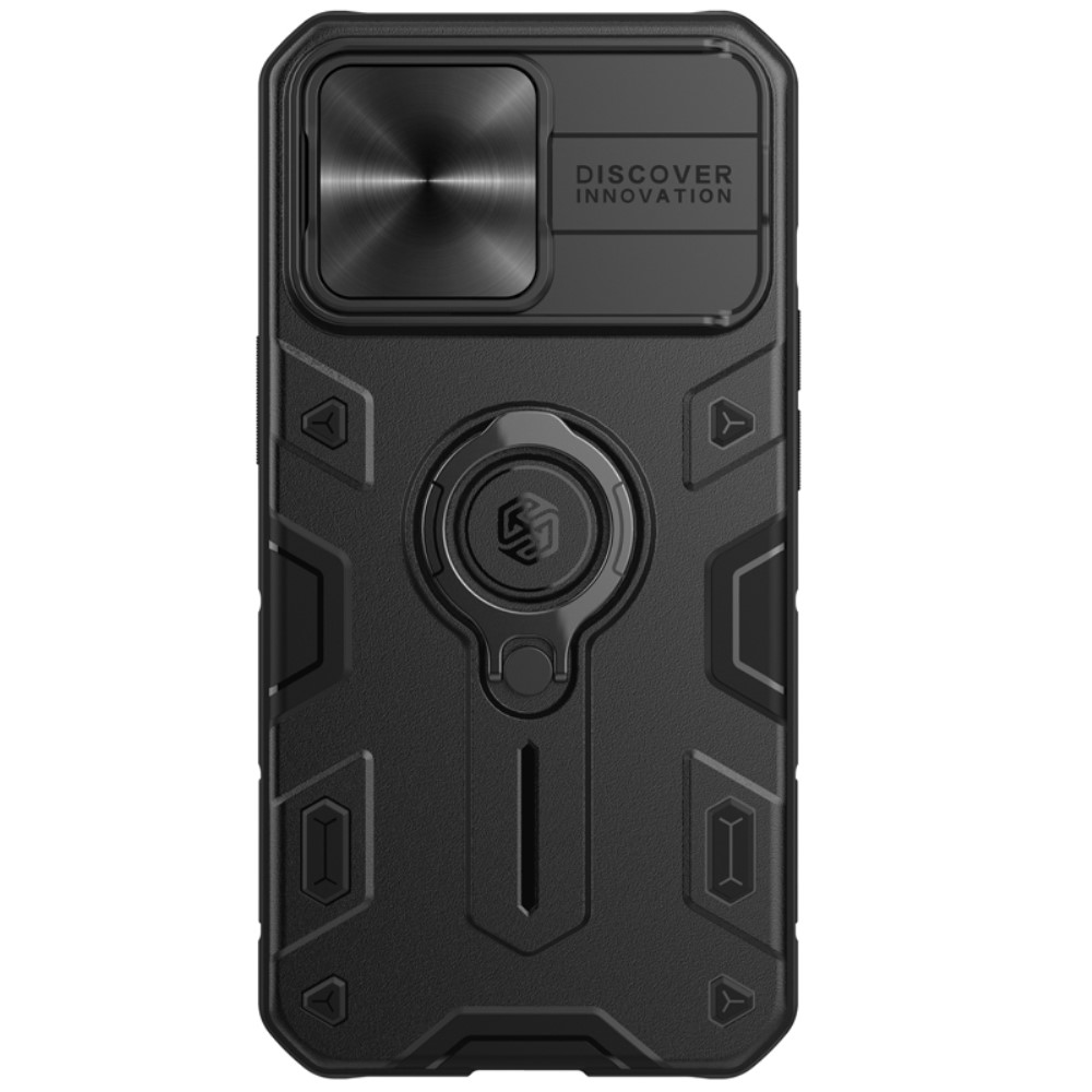 NILLKIN iPhone 13 Pro - NILLKIN CamShield Armor Hybrid Ring Skal - Svart