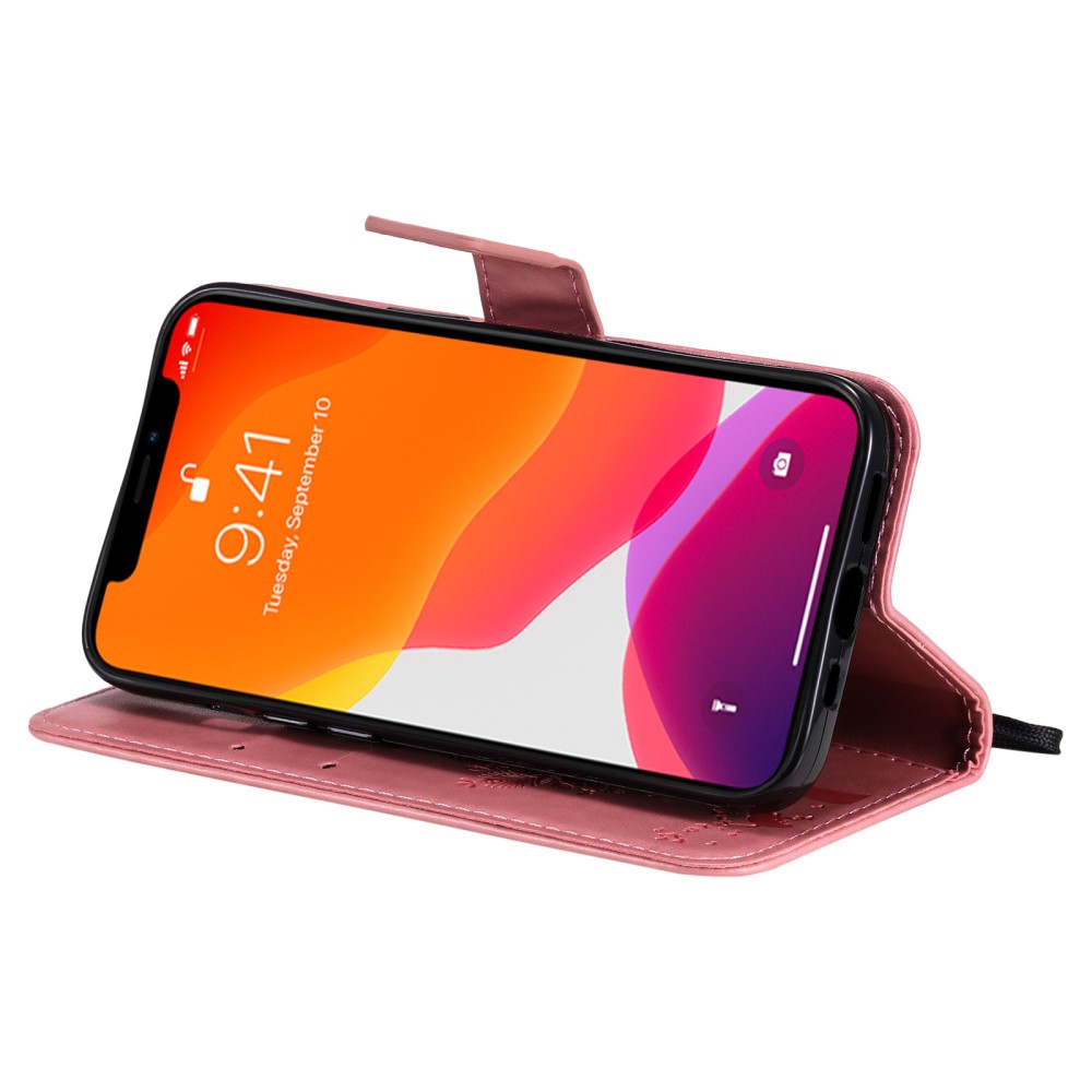  iPhone 13 Pro - Fodral Med Tryck - Ljus Rosa