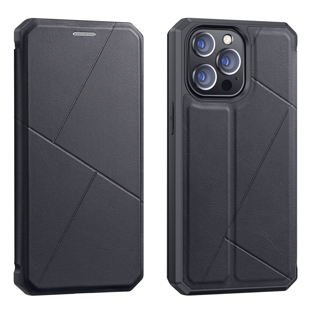 DUX DUCIS iPhone 13 Pro - DUX DUCIS Skin X Shockproof Läder Fodral - Svart
