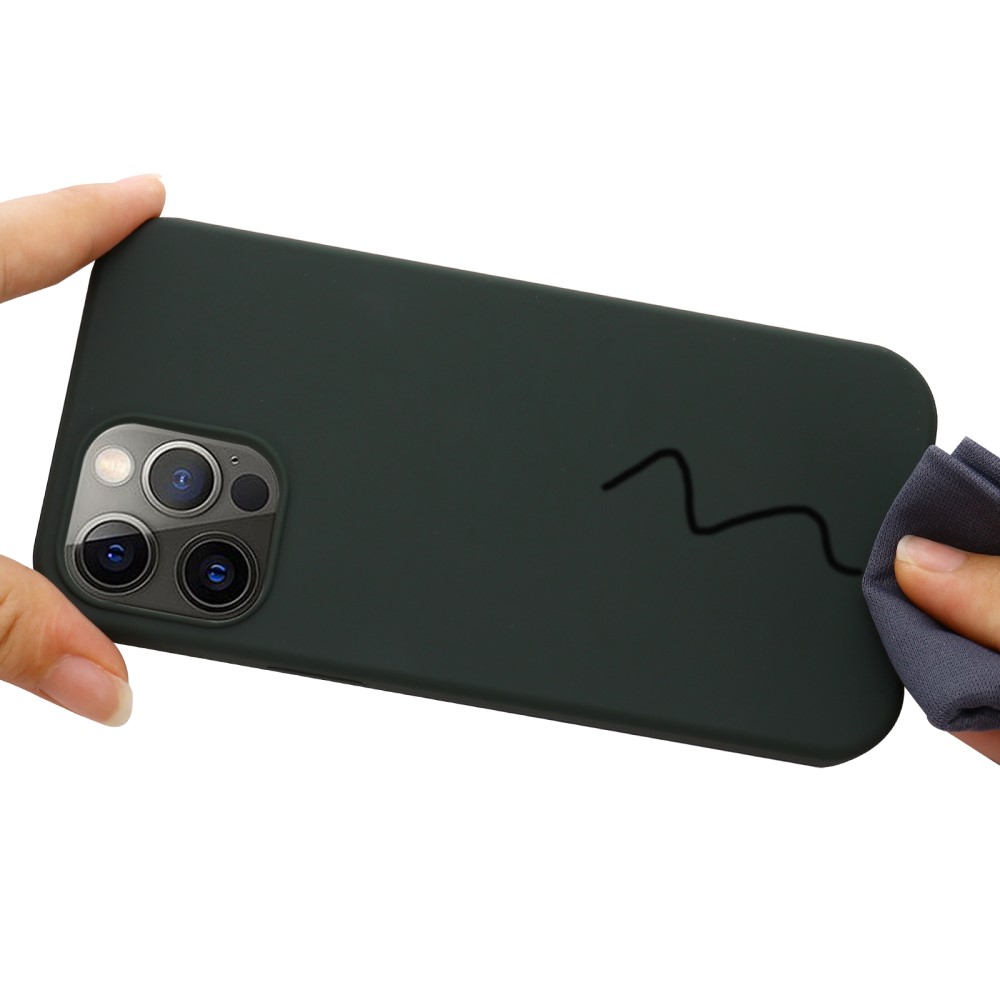  iPhone 13 Pro - MagSafe Liquid Silikon Skal - Mörk Grön