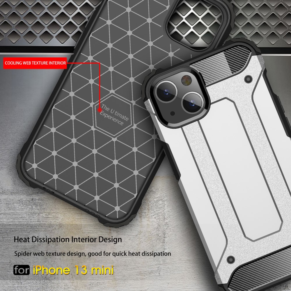  iPhone 13 Mini - Shockproof Armor Hybrid Skal - Roséguld
