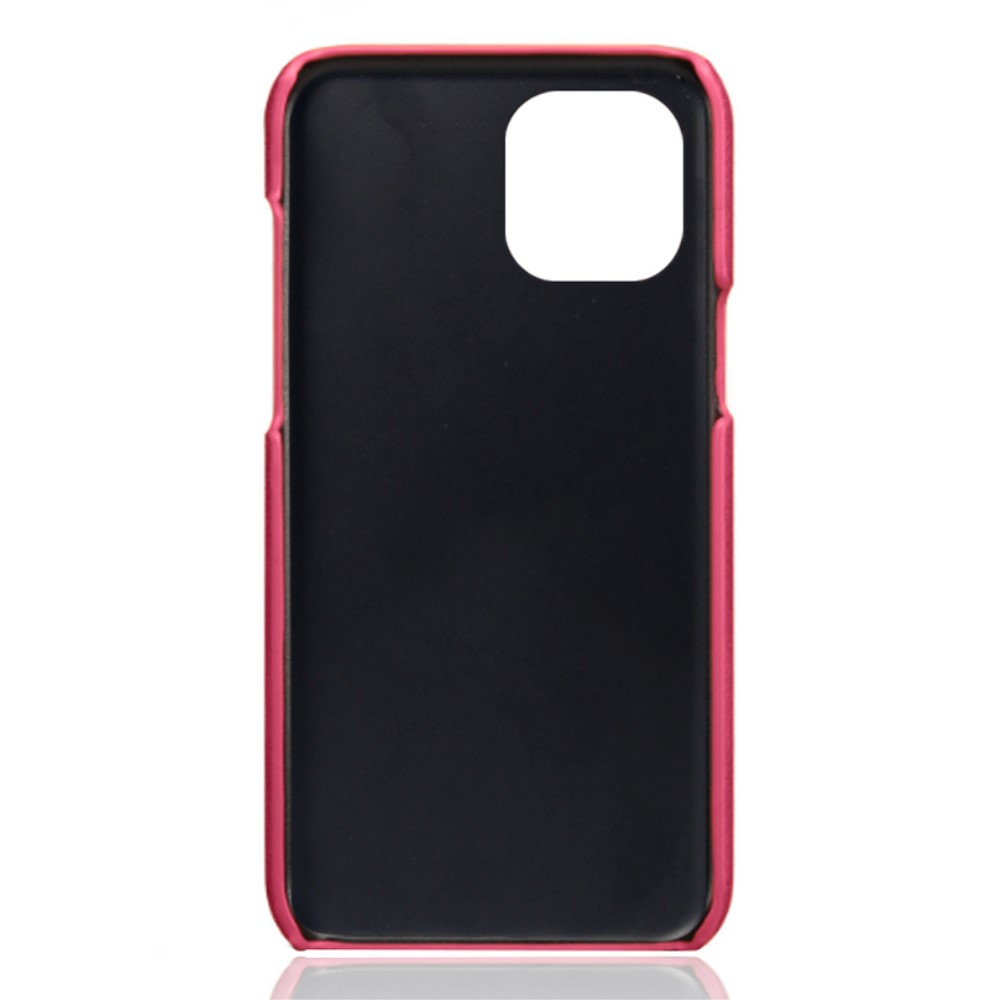 KSQ iPhone 13 Mini - KSQ Läder Skal Med Kortfack - Rosa
