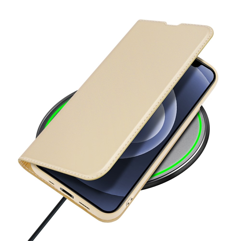 DUX DUCIS iPhone 13 Mini - DUX DUCIS Skin Pro Läder Fodral - Guld