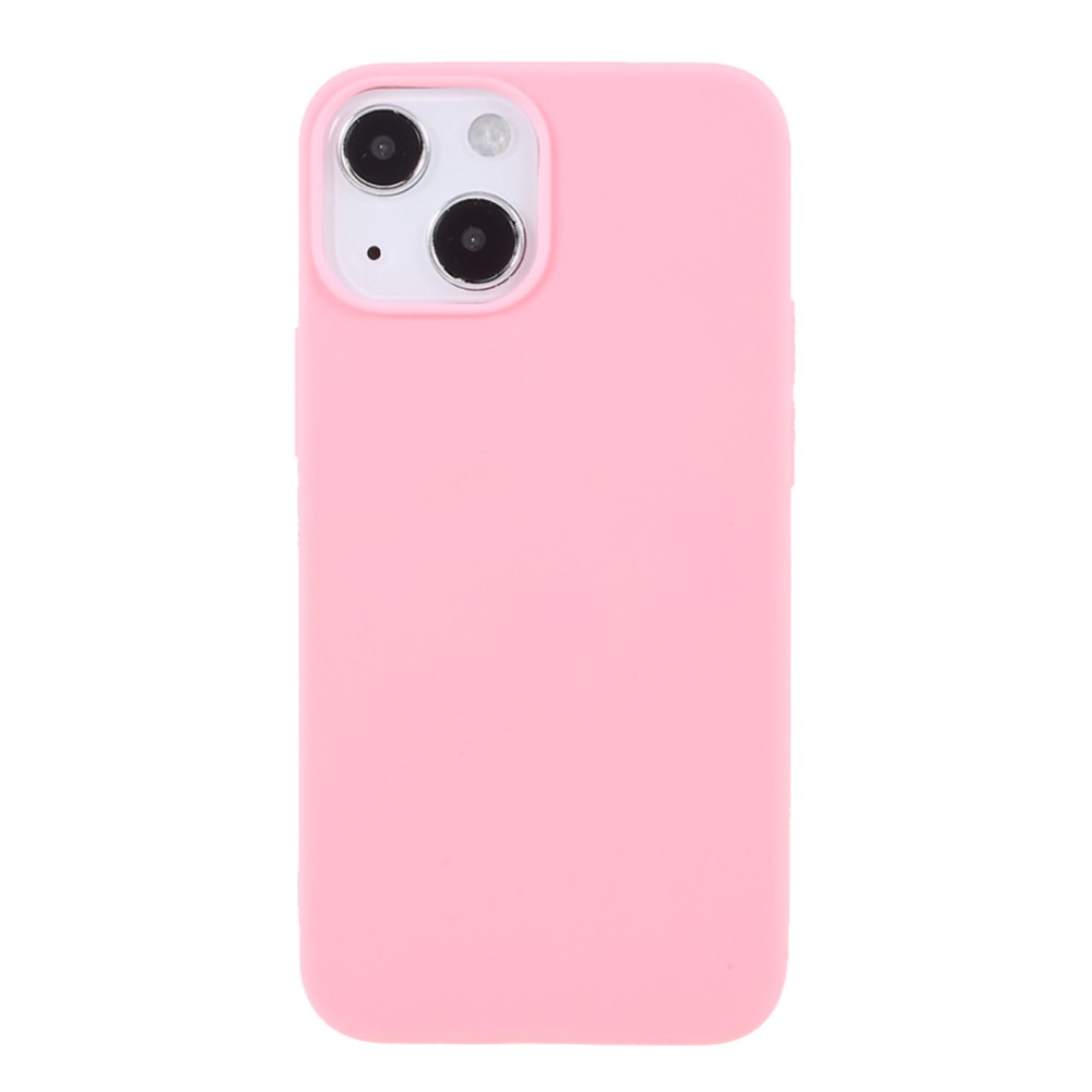  iPhone 13 Mini - Matt TPU Skal - Ljus Rosa