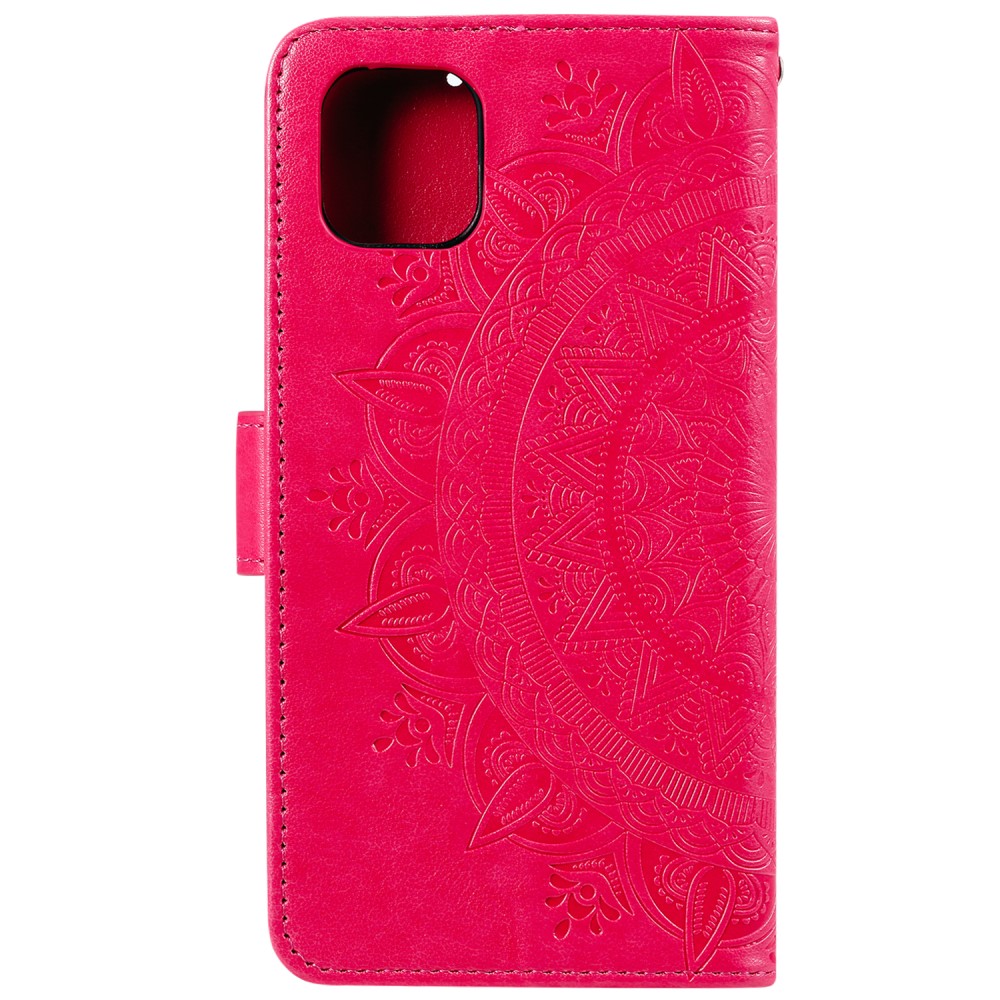  iPhone 13 Mini - Mandala Läder Fodral - Rosa