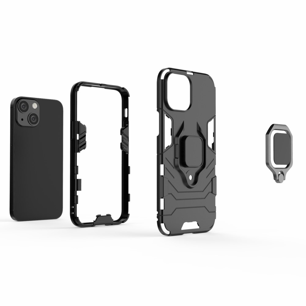  iPhone 13 Mini - Hybrid Ring Skal - Navy Blue