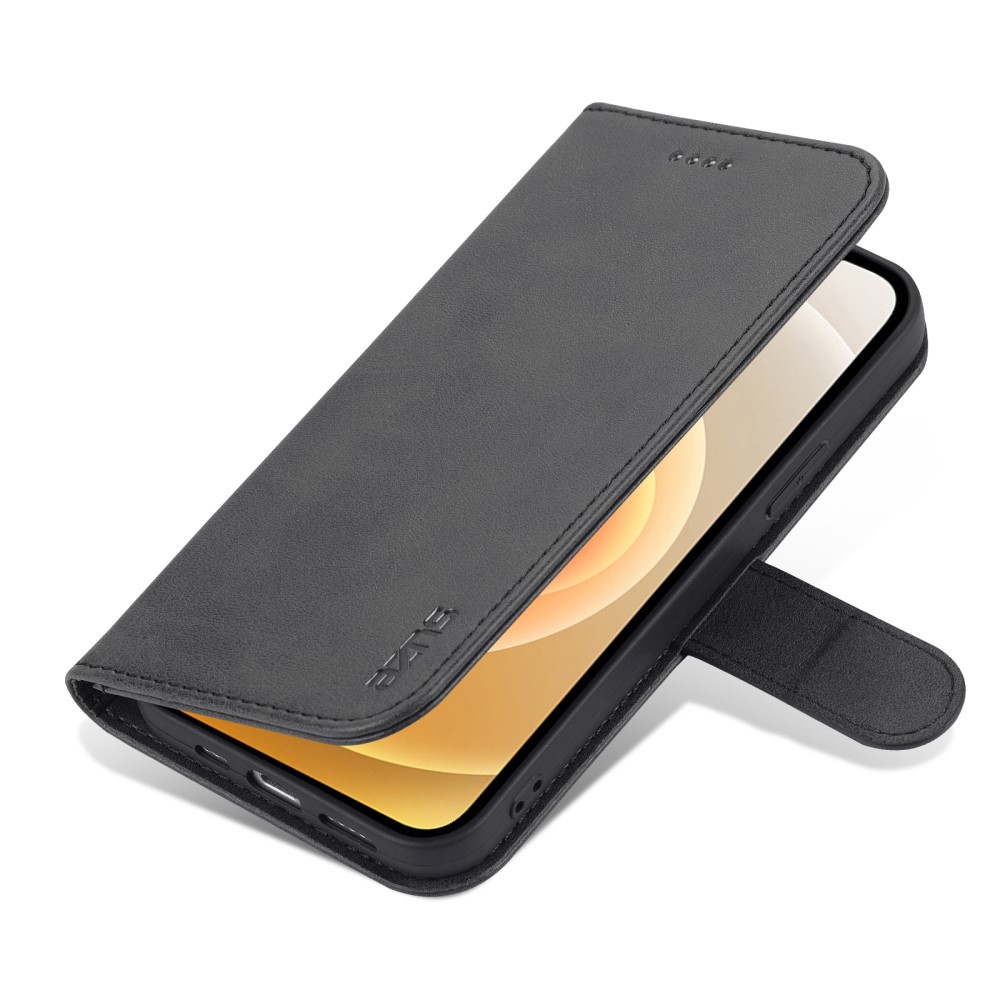 AZNS iPhone 13 Mini - AZNS Läder Fodral - Svart
