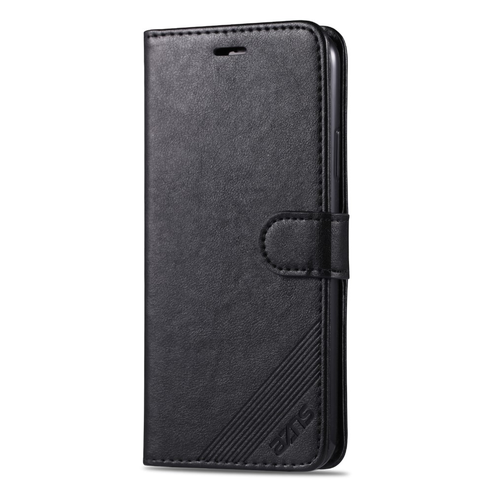 AZNS iPhone 13 Mini - AZNS Klassiskt Läder Fodral - Svart