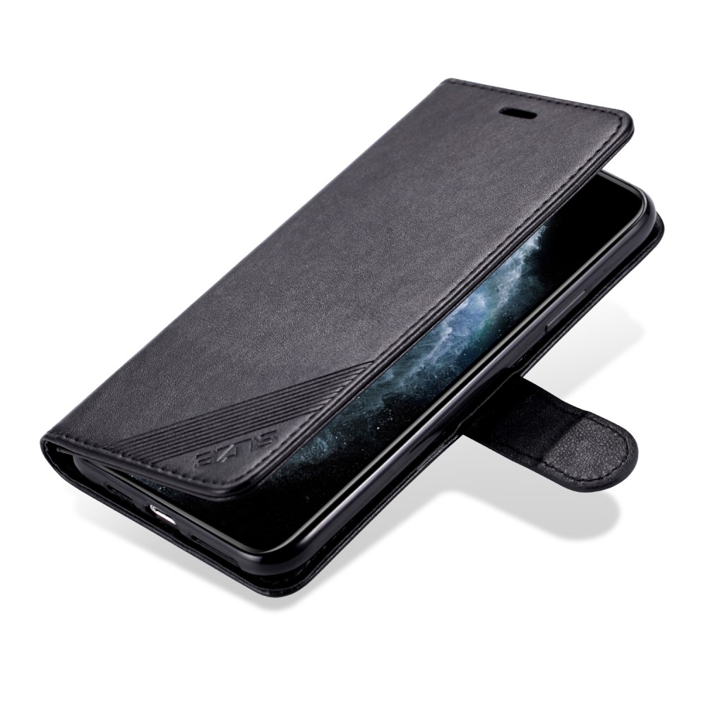 AZNS iPhone 13 Mini - AZNS Klassiskt Läder Fodral - Svart