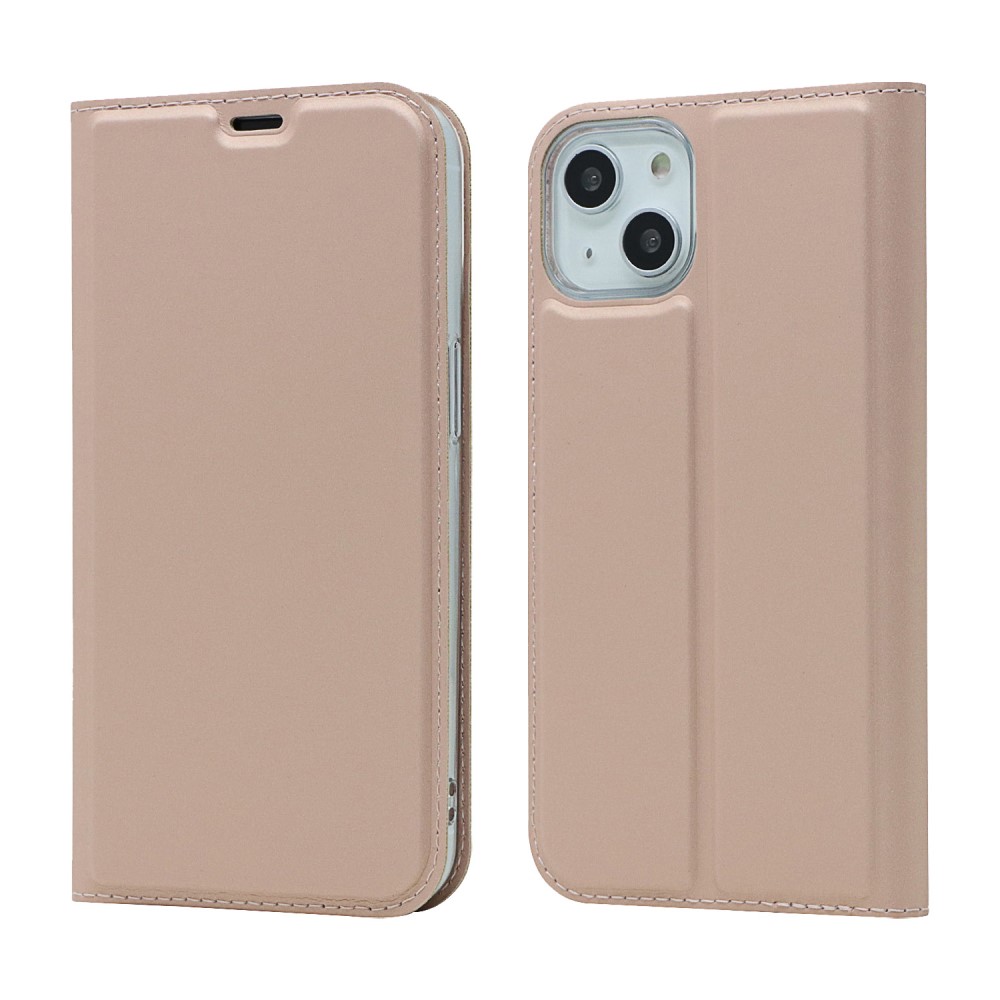  iPhone 13 Mini - Skin Touch Flip Fodral - Roséguld