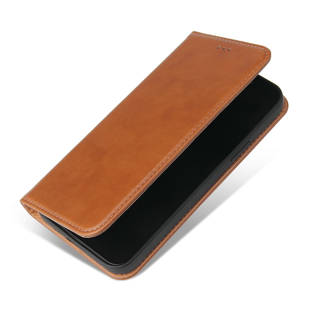  iPhone 13 Mini - Läder Flip Fodral - Brun