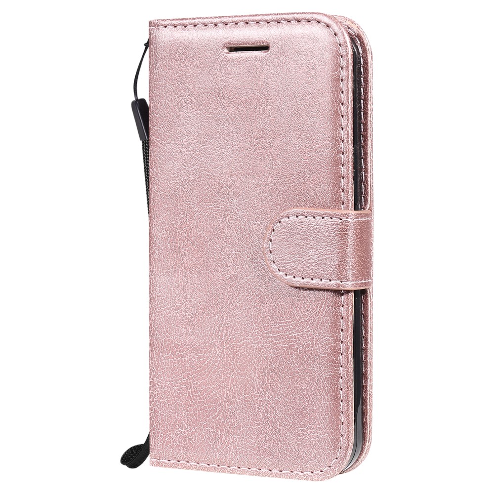  iPhone 13 Mini - Solid Läder Fodral - Roséguld