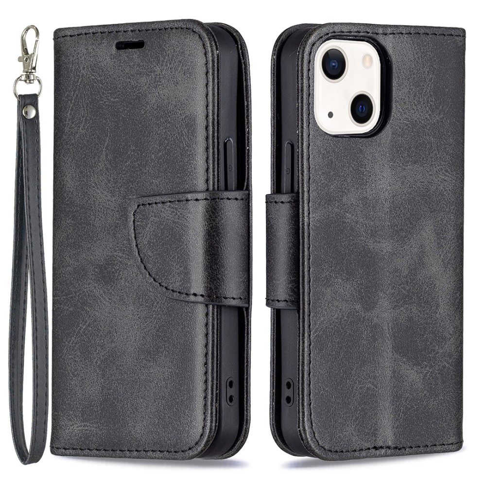  iPhone 13 Mini - Shark Solid Läder Fodral - Svart