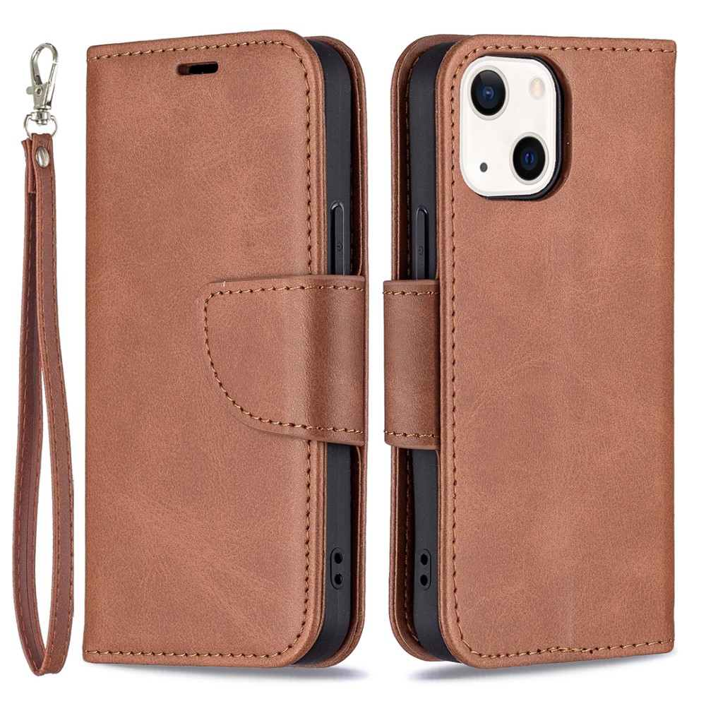  iPhone 13 Mini - Shark Solid Läder Fodral - Brun