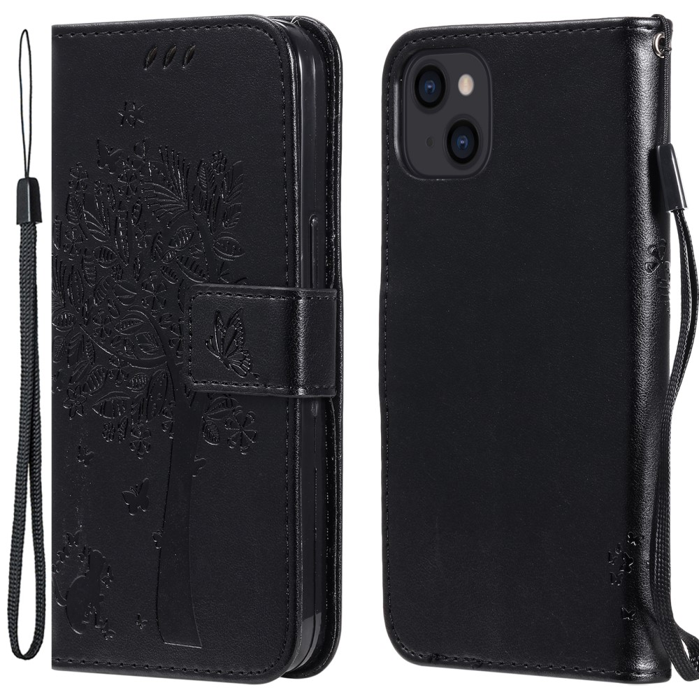 iPhone 13 Mini - Fodral Med Tryck - Svart