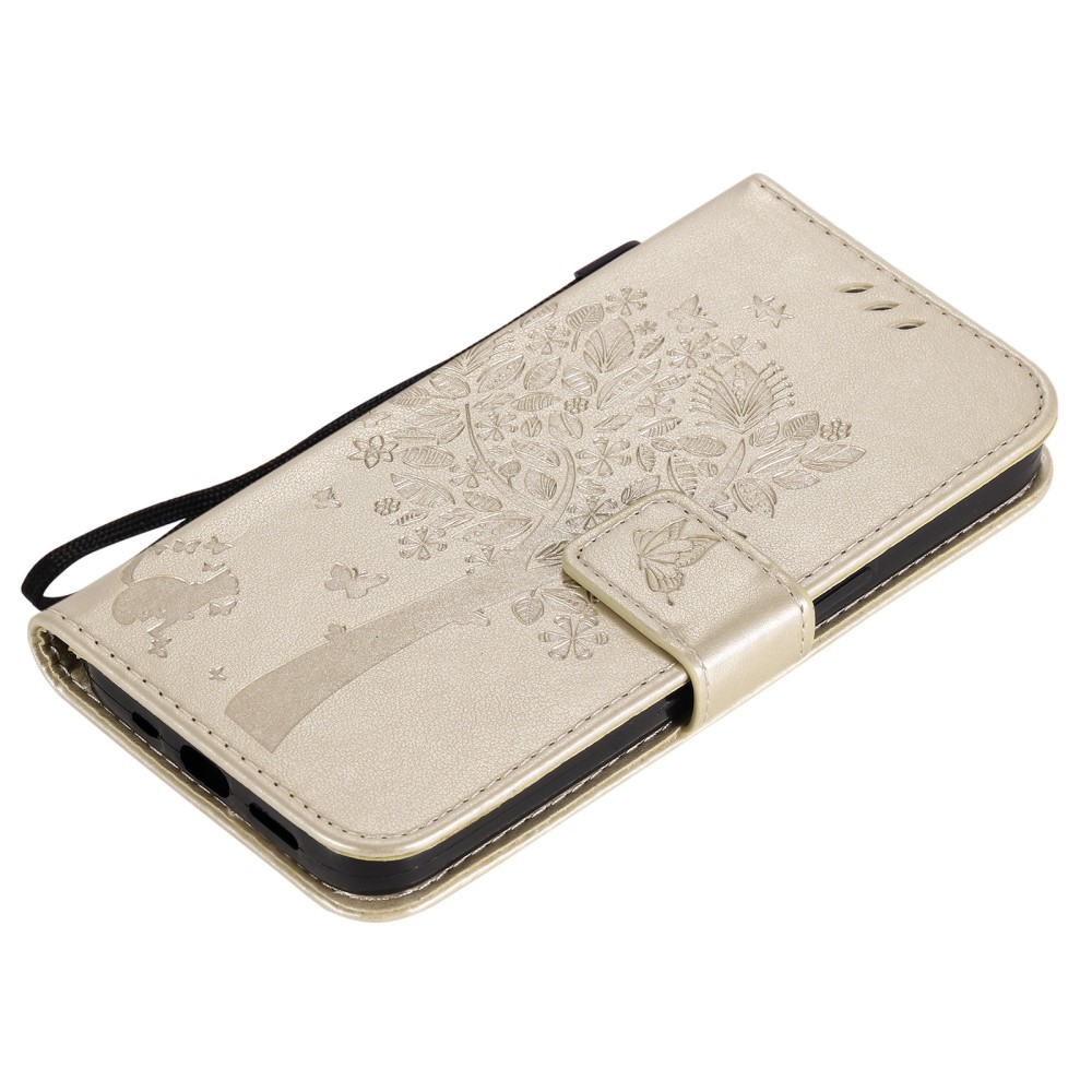  iPhone 13 Mini - Fodral Med Tryck - Guld