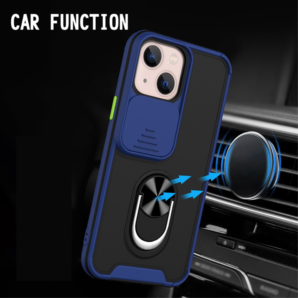  iPhone 13 Mini - CamShield Hybrid Ring Skal - Svart