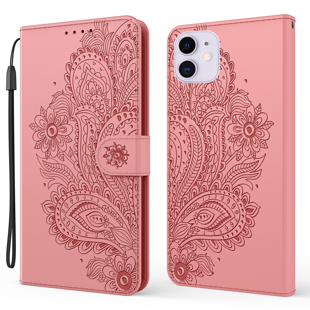  iPhone 13 Mini - Flower Mandala Fodral - Roséguld