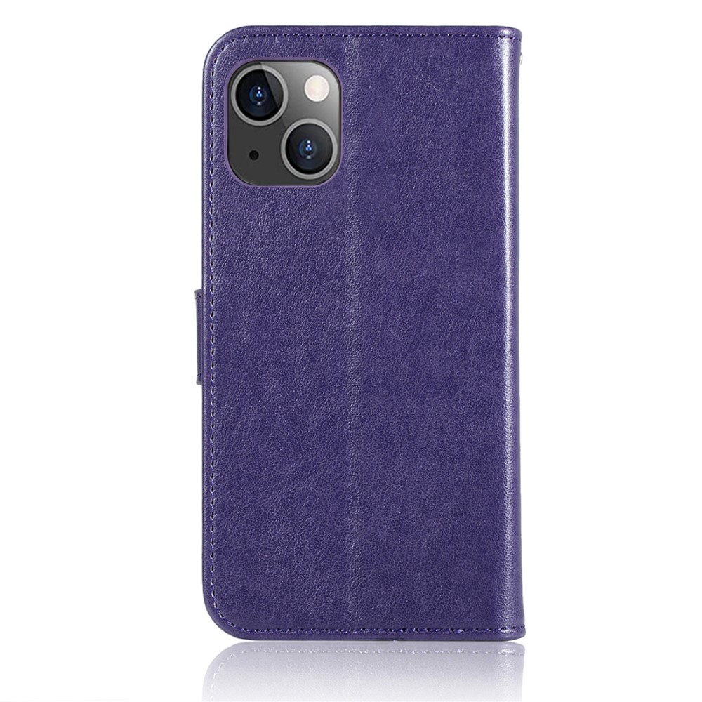  iPhone 13 Mini - Owl Dream Catcher Läder Fodral - Lila