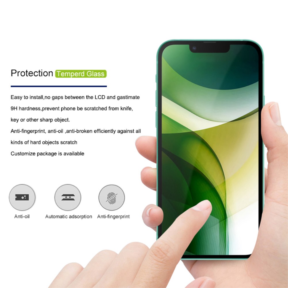 MOCOLO iPhone 13 Mini - MOCOLO Heltäckande Skärmskydd I Härdat Glas