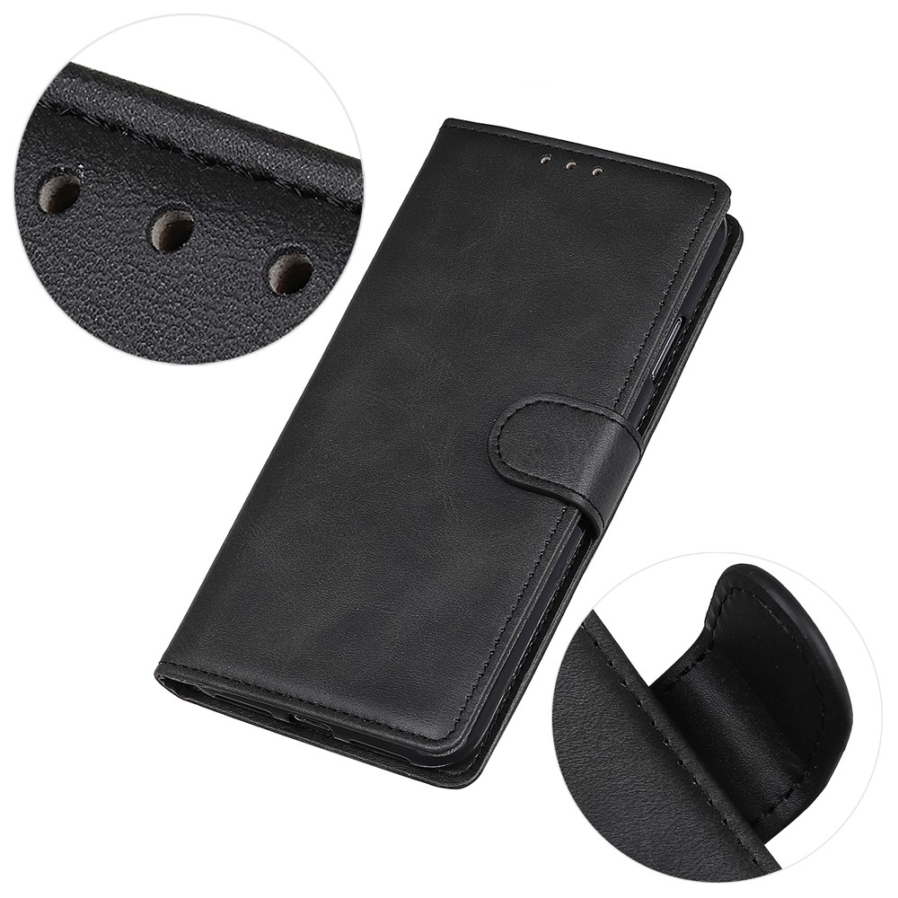  iPhone 13 Pro Max - Solid Läder Fodral - Svart