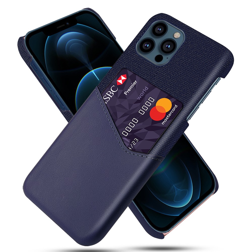 KSQ iPhone 13 Pro Max - KSQ Skal Med Kortfack - Blå