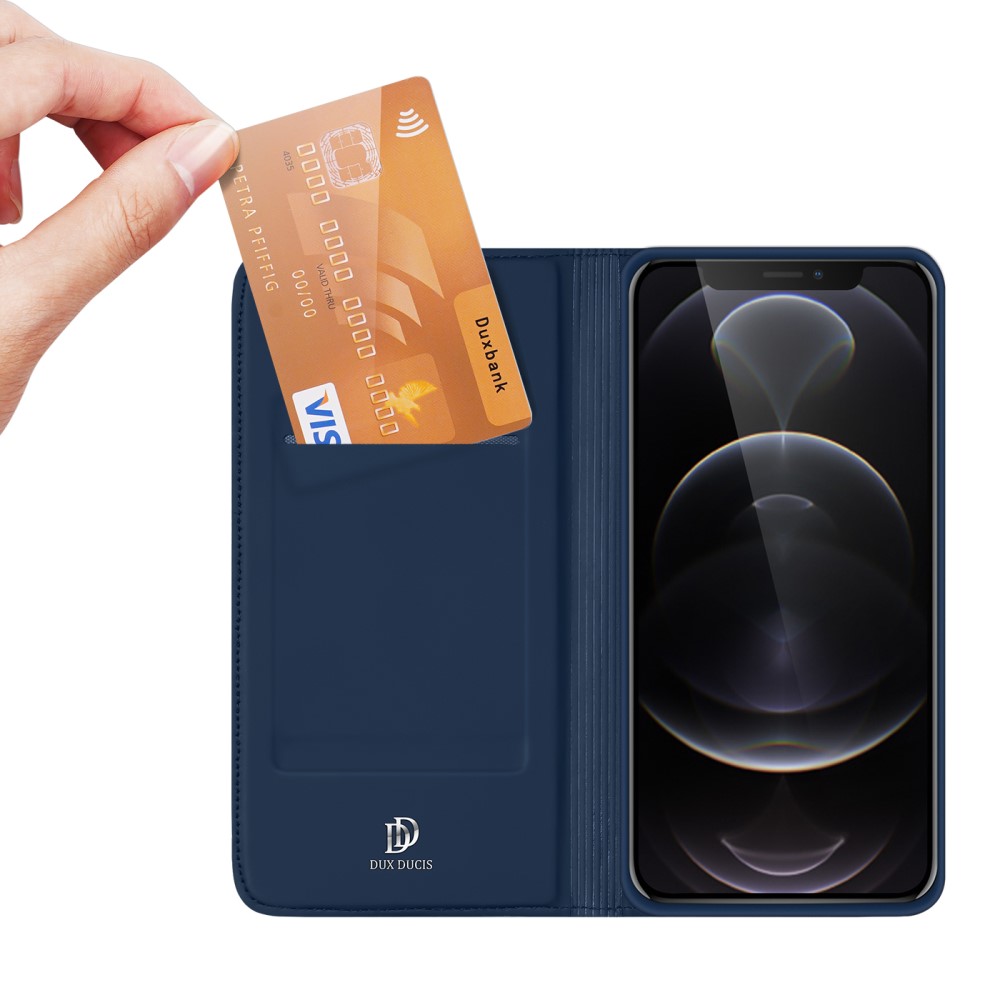 DUX DUCIS iPhone 13 Pro Max - DUX DUCIS Skin Pro Läder Fodral - Blå
