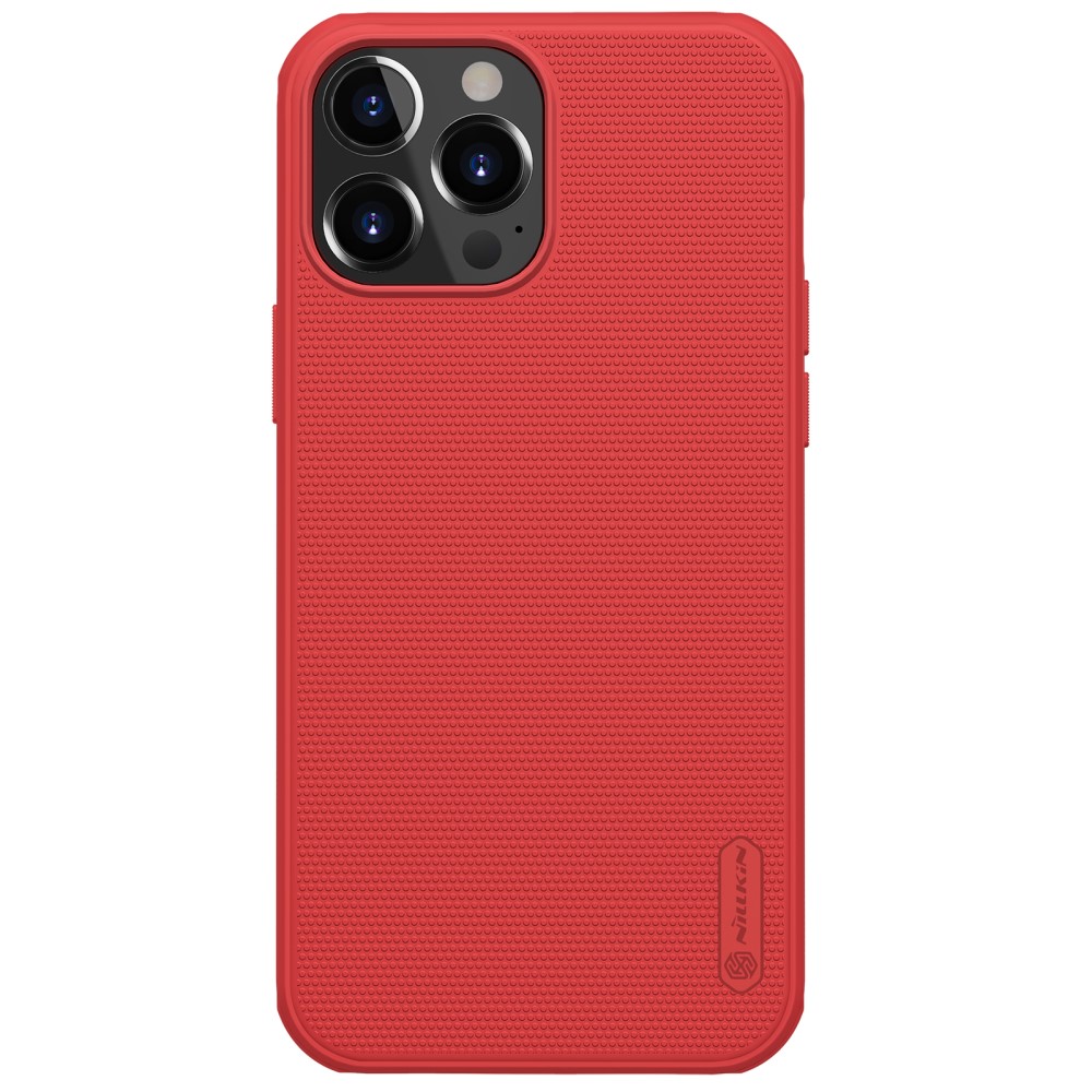 NILLKIN iPhone 13 Pro Max - NILLKIN Shield Frostat Skal - Röd