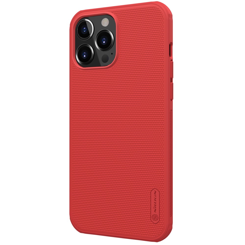 NILLKIN iPhone 13 Pro Max - NILLKIN Shield Frostat Skal - Röd