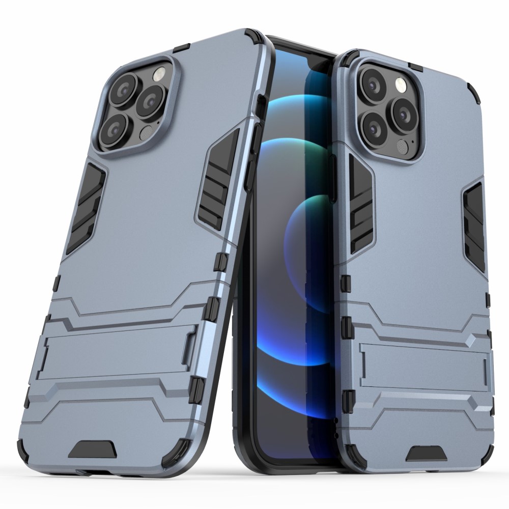  iPhone 13 Pro Max - Hybrid Armor Skal Kickstand - Navy Blue
