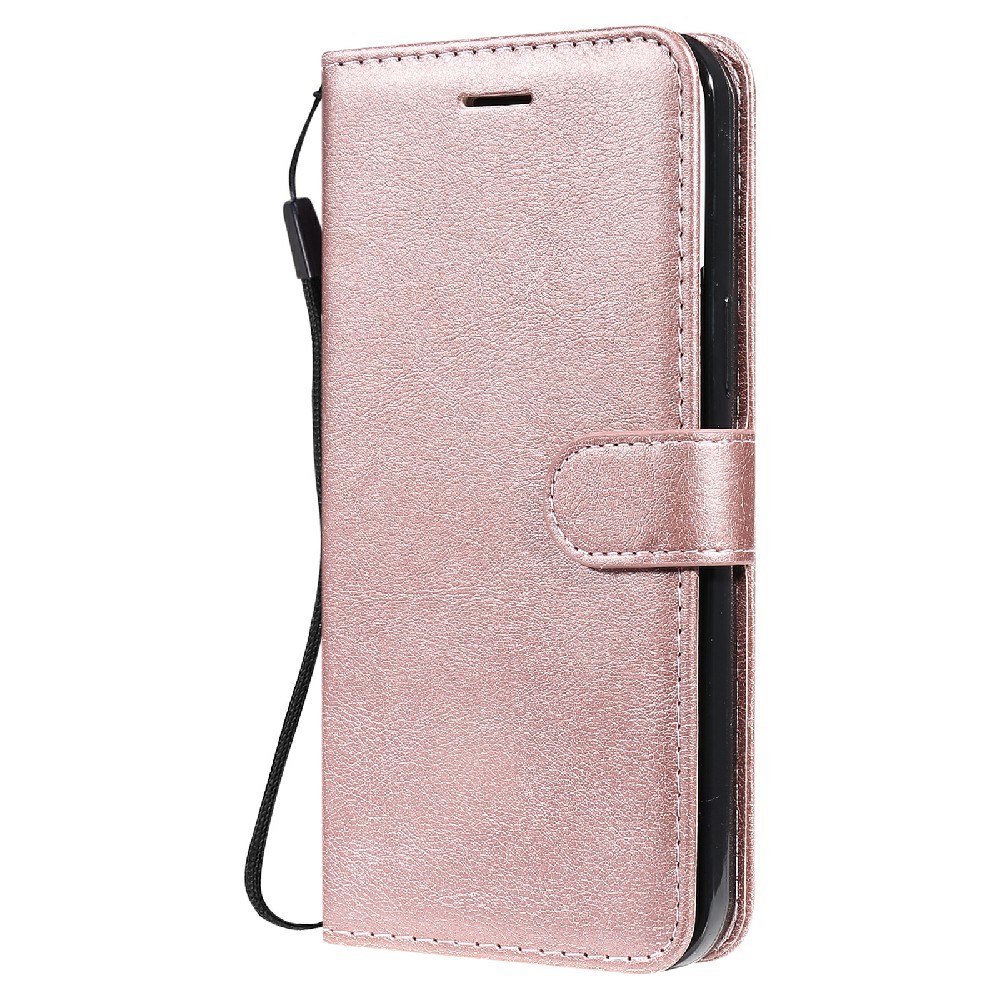  iPhone 13 Pro Max - Klassiskt Solid Läder Fodral - Roséguld