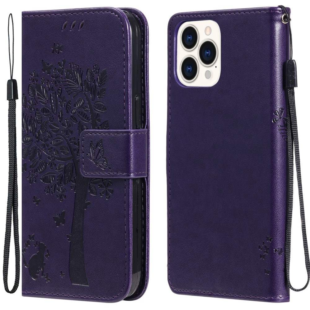  iPhone 13 Pro Max - Fodral Med Tryck - Lila
