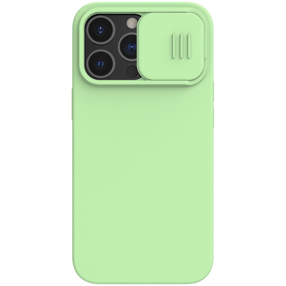 NILLKIN iPhone 13 Pro Max - NILLKIN MagSafe CamShield Silky Liquid Skal - Grön