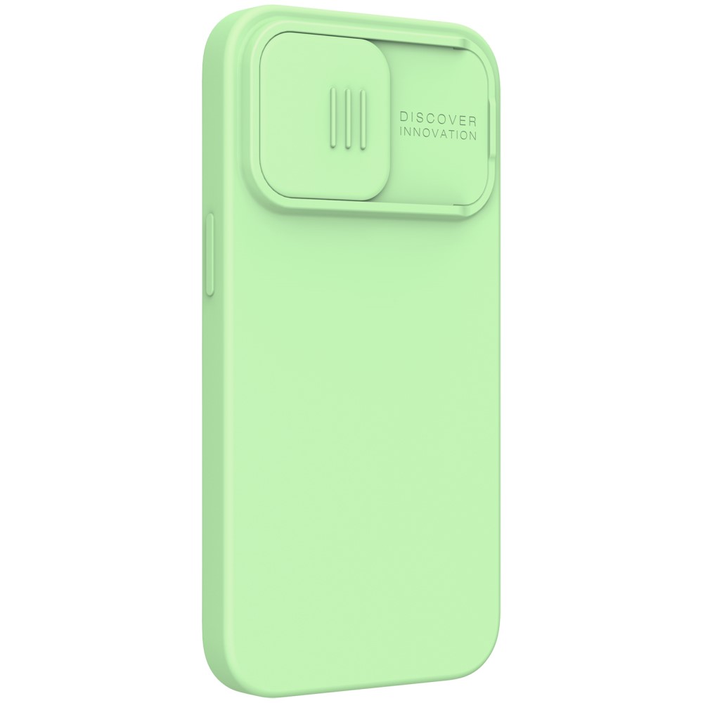 NILLKIN iPhone 13 Pro Max - NILLKIN MagSafe CamShield Silky Liquid Skal - Grön