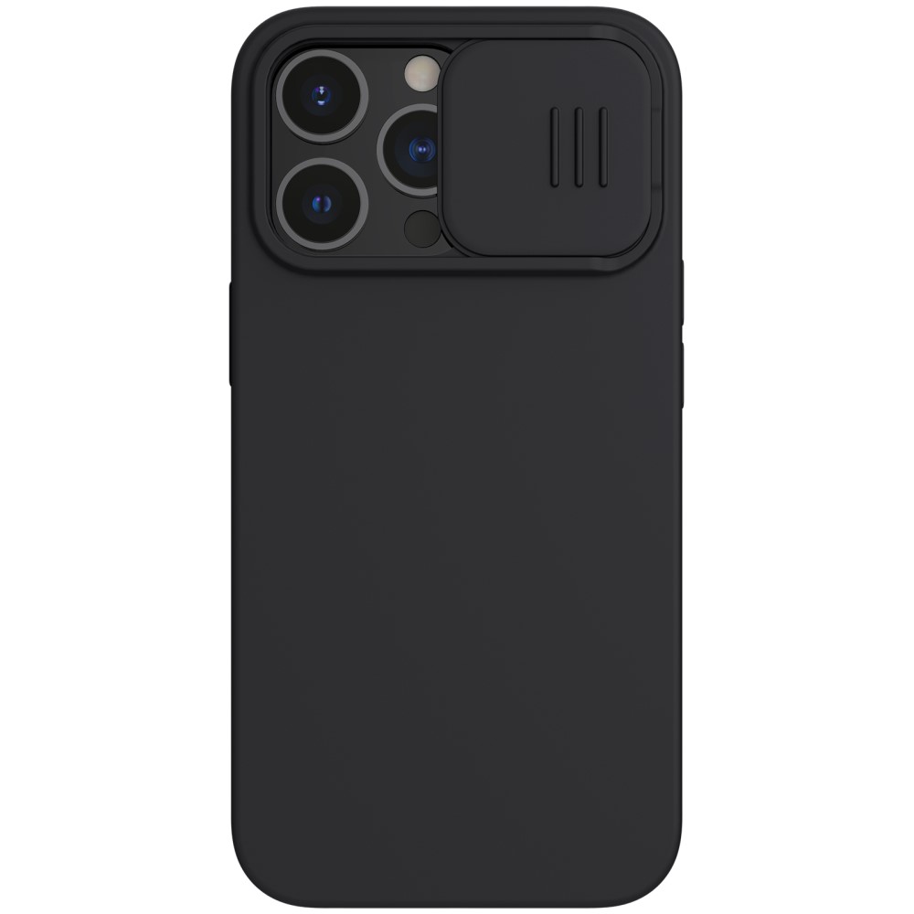 NILLKIN iPhone 13 Pro Max - NILLKIN MagSafe CamShield Silky Liquid Skal - Svart