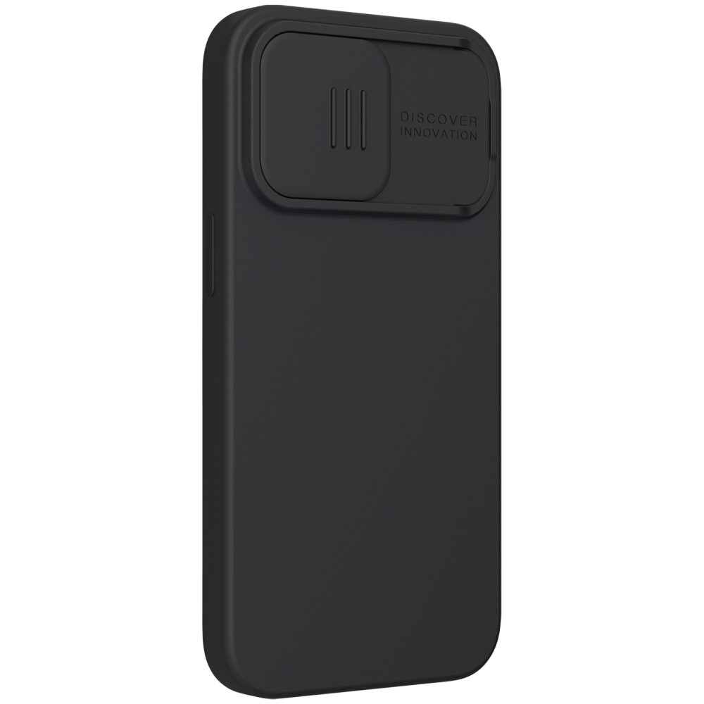 NILLKIN iPhone 13 Pro Max - NILLKIN MagSafe CamShield Silky Liquid Skal - Svart