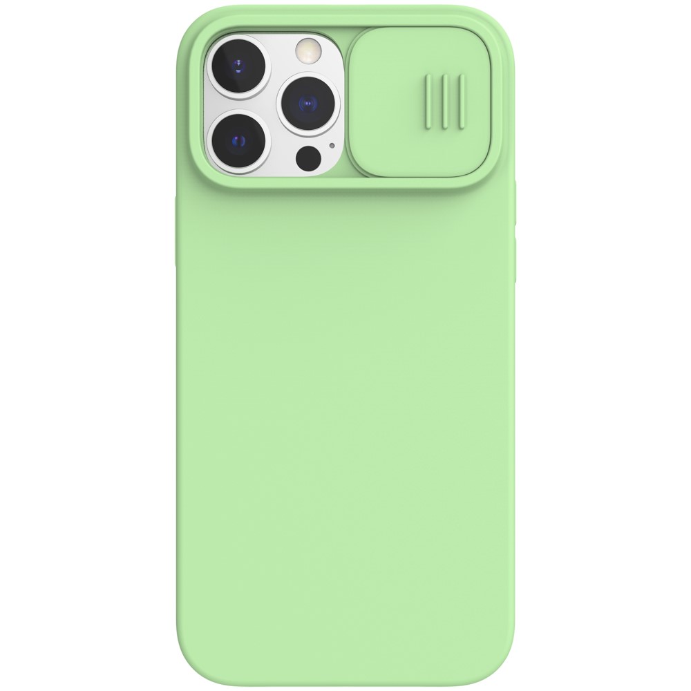 NILLKIN iPhone 13 Pro Max - NILLKIN CamShield Silky Liquid Skal - Grön