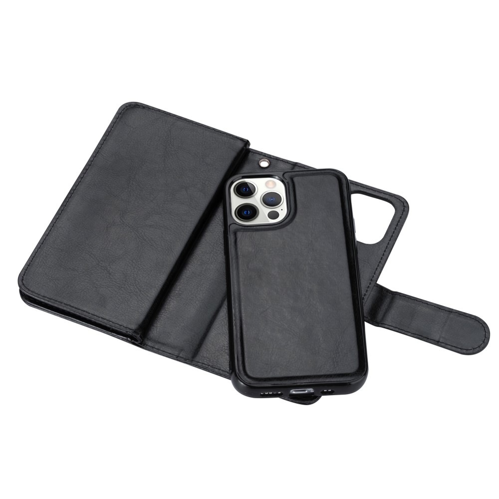  iPhone 13 Pro Max - 9-Korts 2in1 Magnet Fodral / Skal - Svart