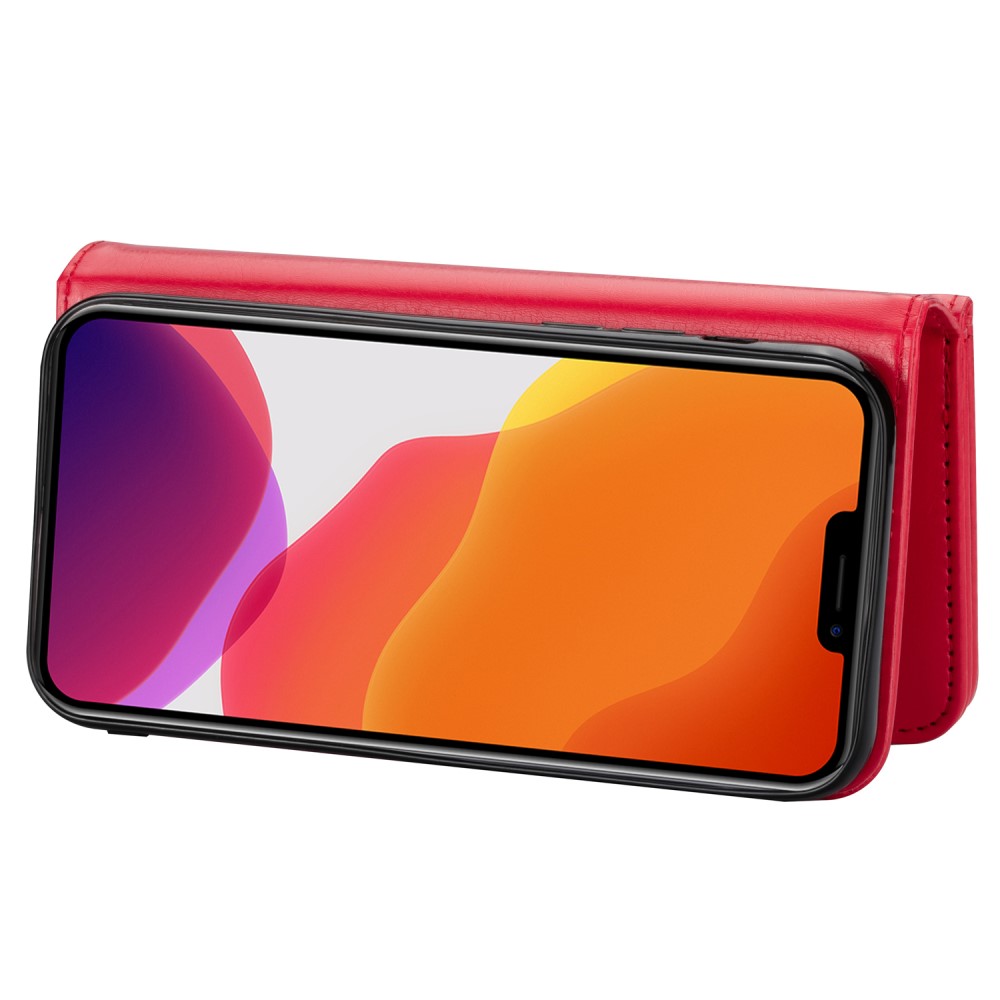 iPhone 13 Pro Max - 9-Korts 2in1 Magnet Fodral / Skal - Röd