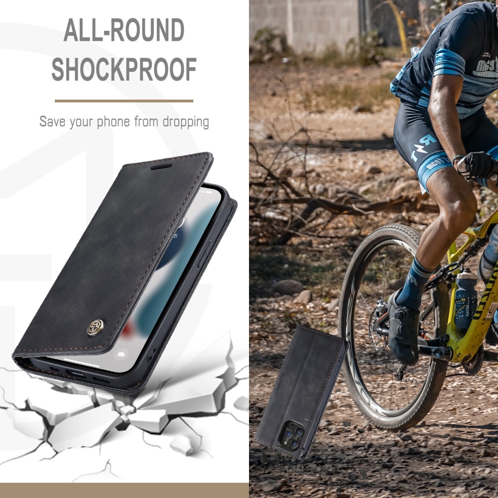 CASEME iPhone 13 Pro Max - CASEME Retro Fodral - Svart
