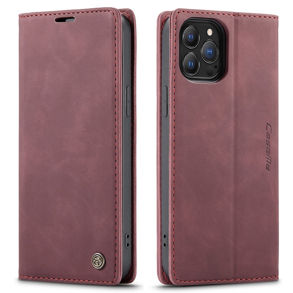 CASEME iPhone 13 Pro Max - CASEME Retro Fodral - Röd