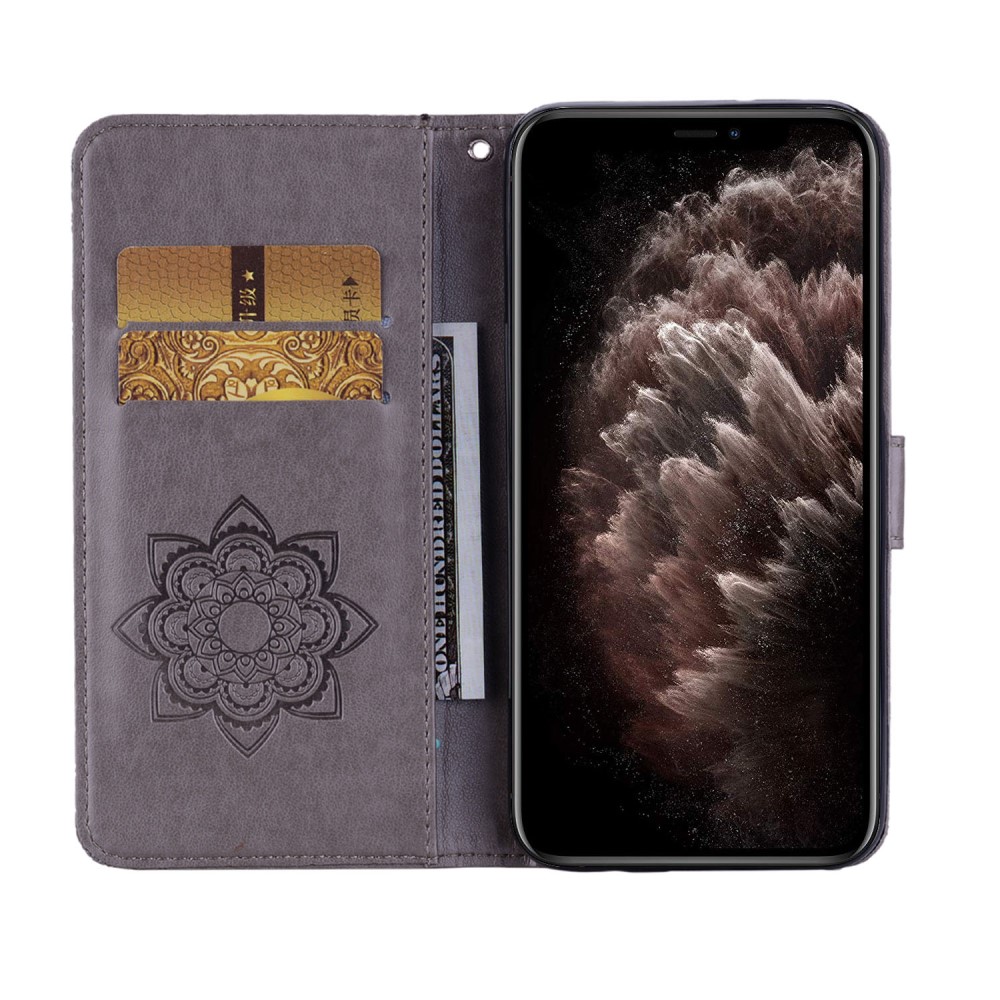  iPhone 13 Pro Max - Owl Läder Fodral - Grå