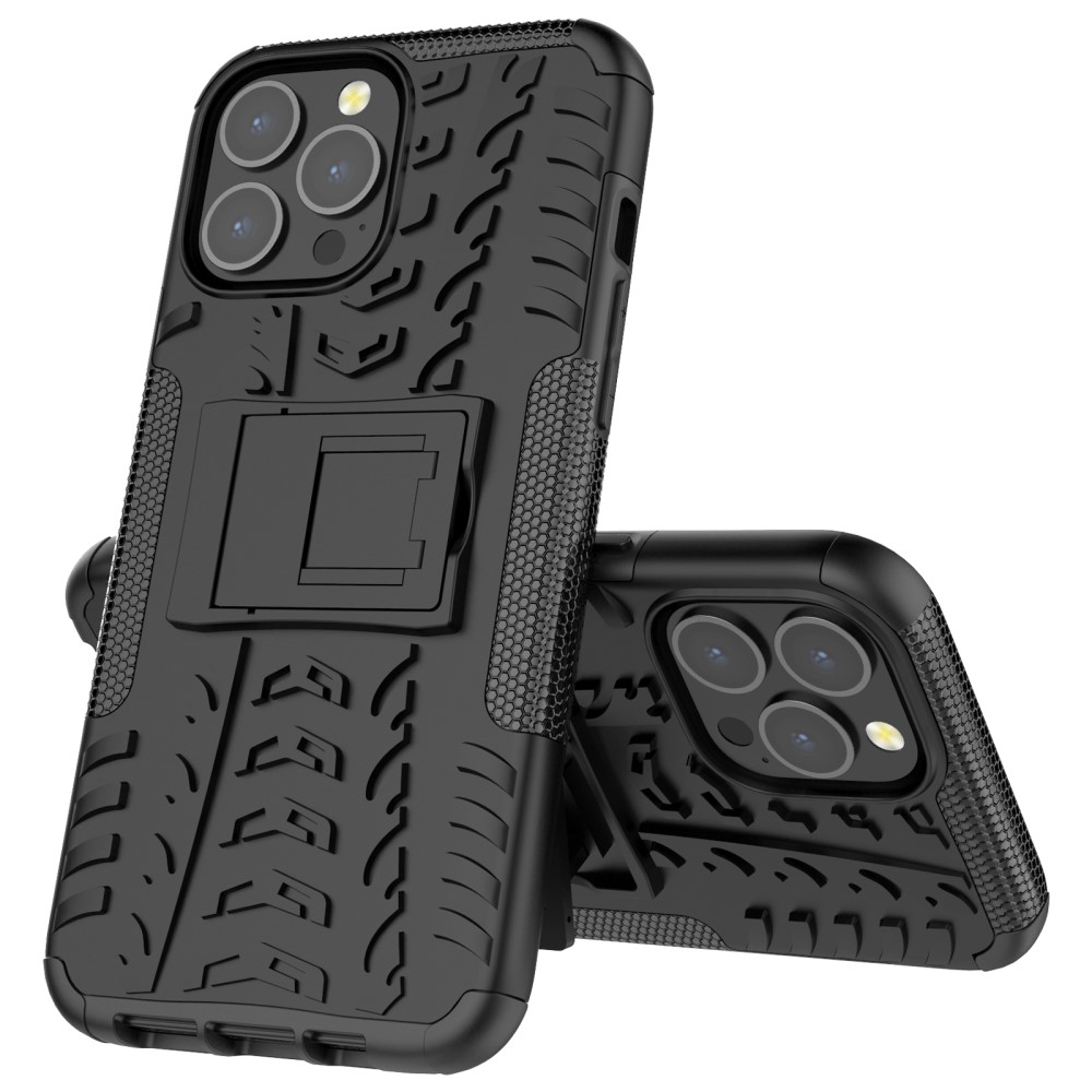  iPhone 13 Pro Max - Ultimata Stöttåliga Skalet med Stöd - Svart
