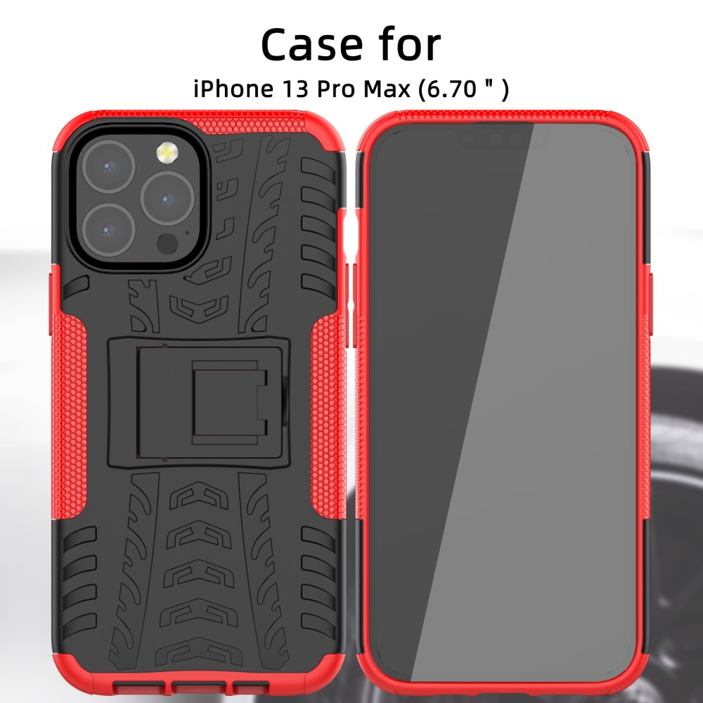  iPhone 13 Pro Max - Ultimata Stöttåliga Skalet med Stöd - Svart