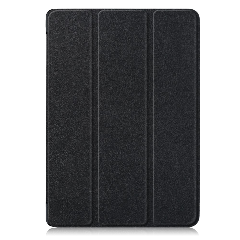  iPad 10.2 2019/2020/2021 Fodral Läder Tri-Fold Pennhållare Svart