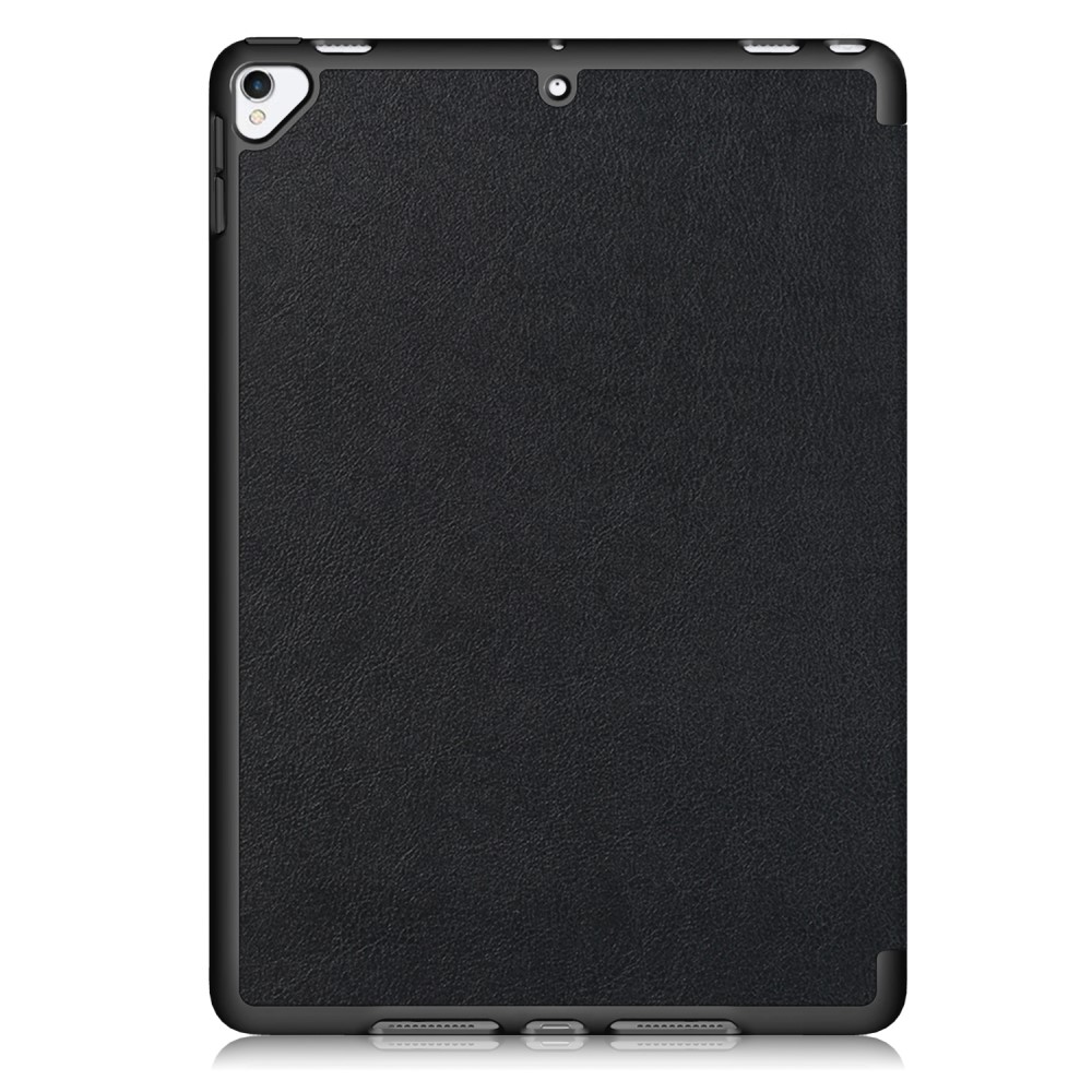  iPad 10.2 2019/2020/2021 Fodral Läder Tri-Fold Pennhållare Svart