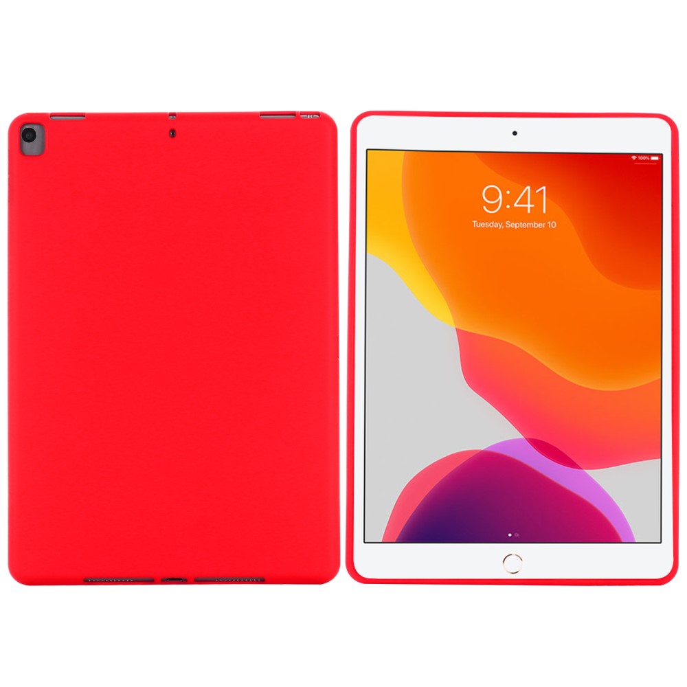  iPad 10.2 2019/2020/2021, Air 10.5 2019 Skal Liquid Silikon Röd