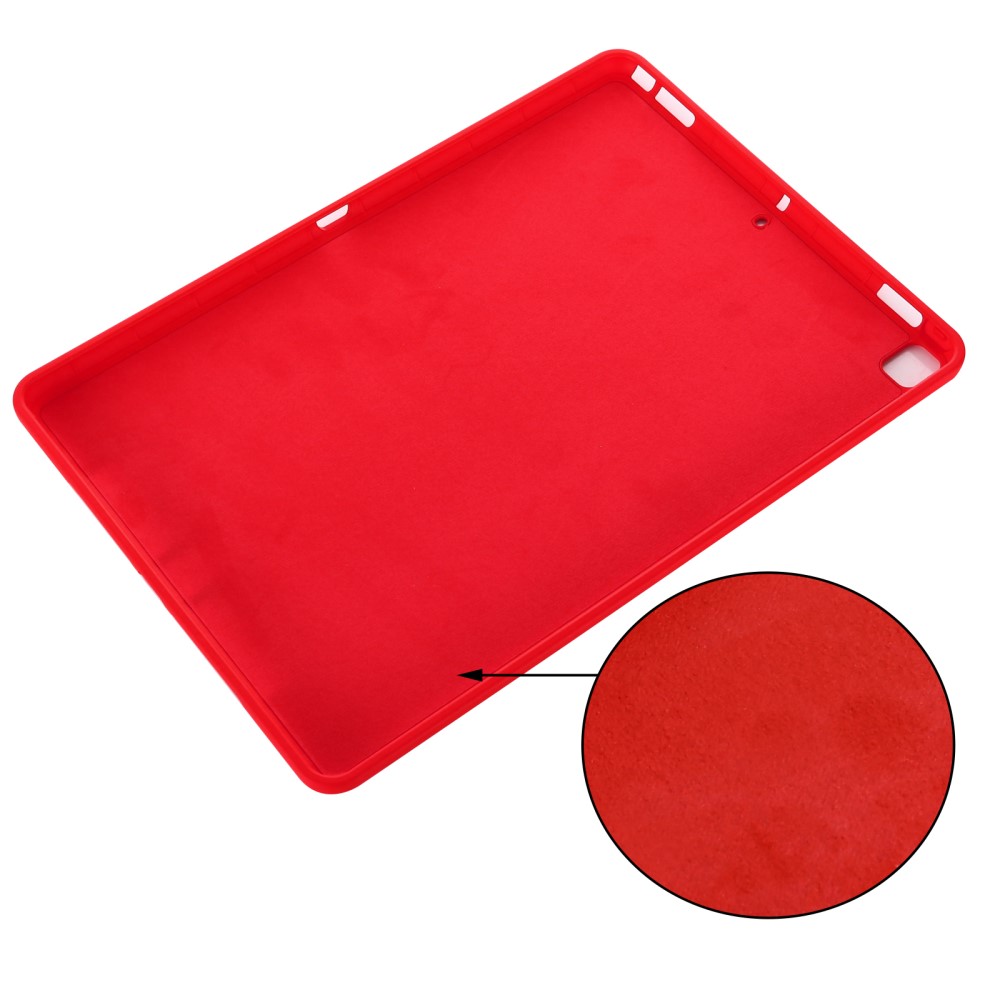  iPad 10.2 2019/2020/2021, Air 10.5 2019 Skal Liquid Silikon Röd