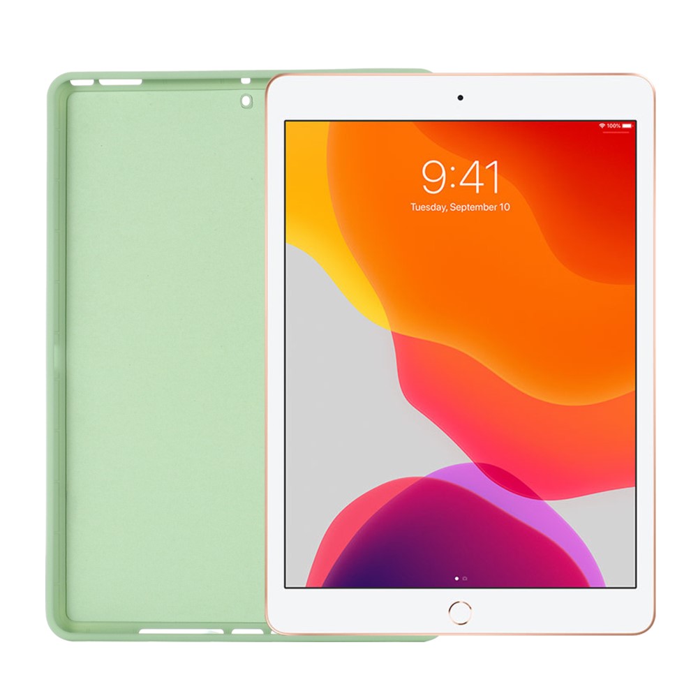  iPad 10.2 2019/2020/2021, Air 10.5 2019 Skal Liquid Silikon Grön
