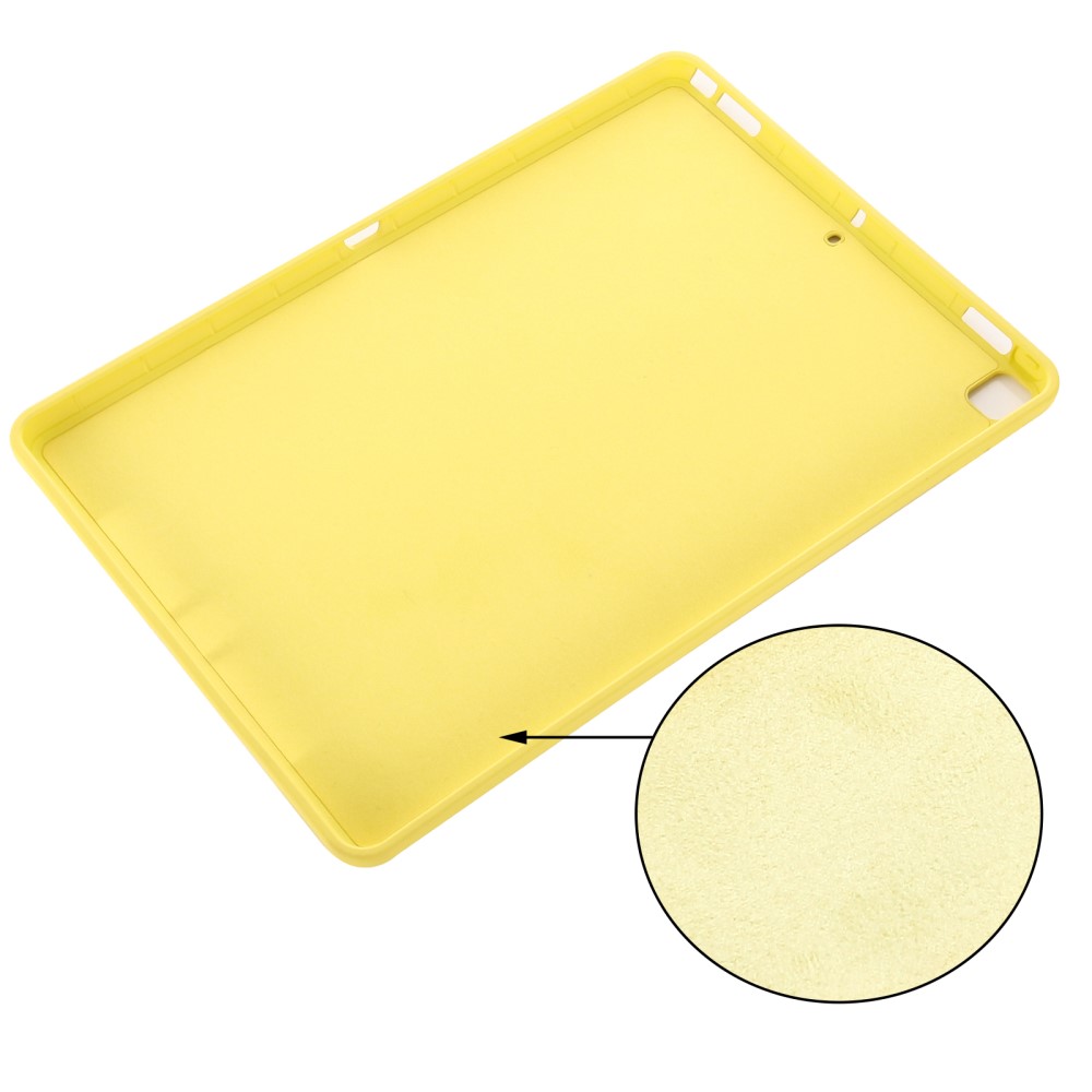  iPad 10.2 2019/2020/2021, Air 10.5 2019 Skal Liquid Silikon Gul